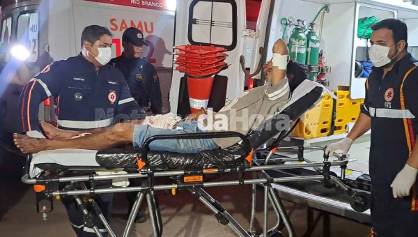 Homem acusado de tentativa de abuso sexual é ferido com arma branca e preso em Capixaba, interior do Acre