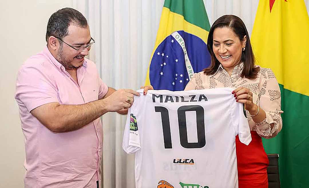 No Palácio, Mailza recebe Marcelinho Carioca, Amaral e dupla sertaneja, que partiparão de jogo beneficente no Arena da Floresta