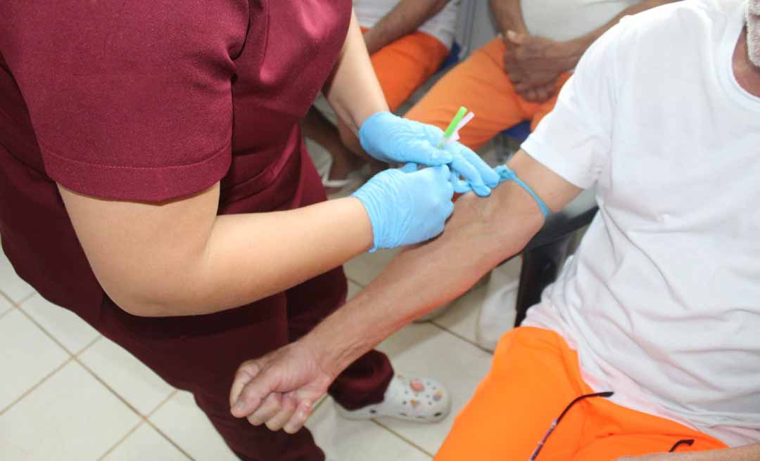 Iapen realiza ação de saúde com exames de PSA para detentos do Complexo Penitenciário de Rio Branco