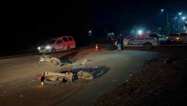 Colisão entre motos deixa um morto e um ferido na BR-317 em Brasiléia