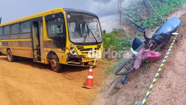 Idosa morre e jovem fica em estado grave em acidente de trânsito no Ramal Granada, em Acrelândia