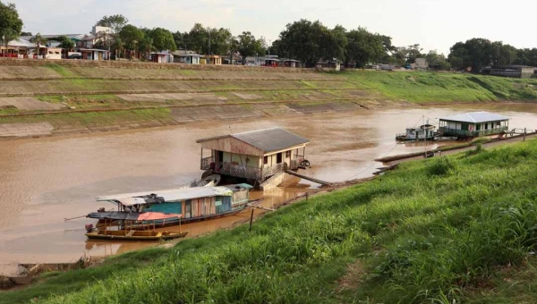 Rio Acre sobe 15 cm em 24 horas na Capital, mas nível ainda está abaixo do registrado no mesmo período do ano passado