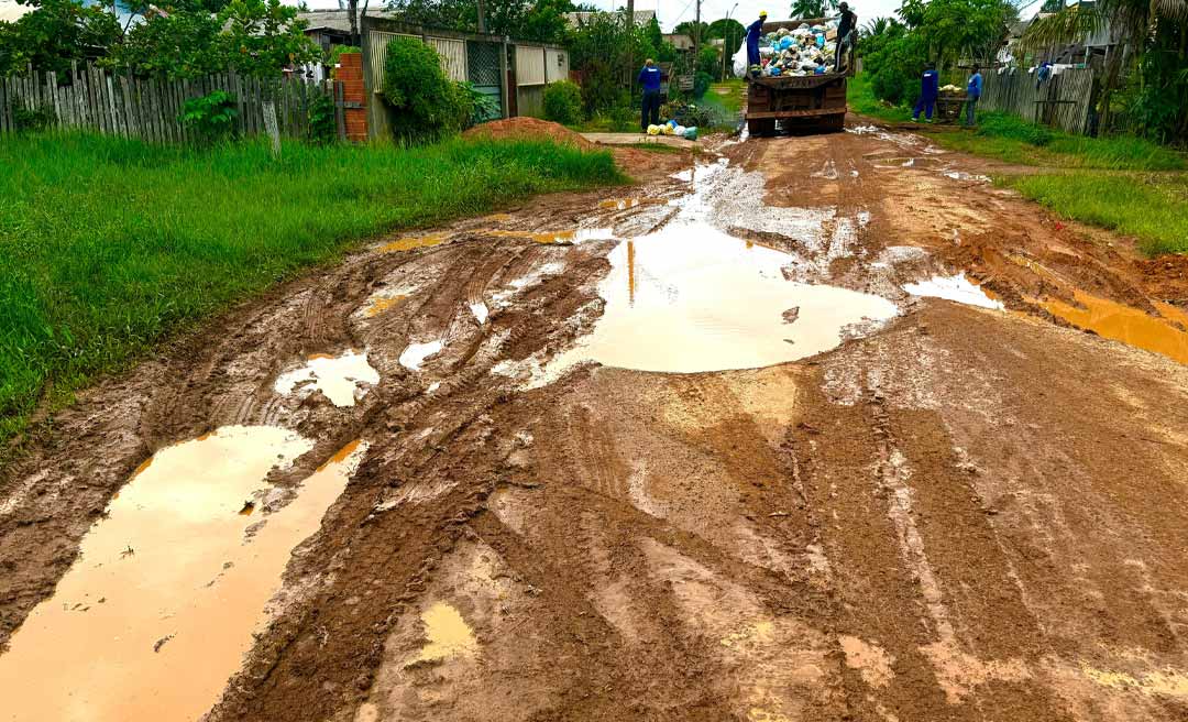 Comerciantes reclamam de queda em movimento devido às péssimas condições da Rua do Gago, no Platô do Piquiá