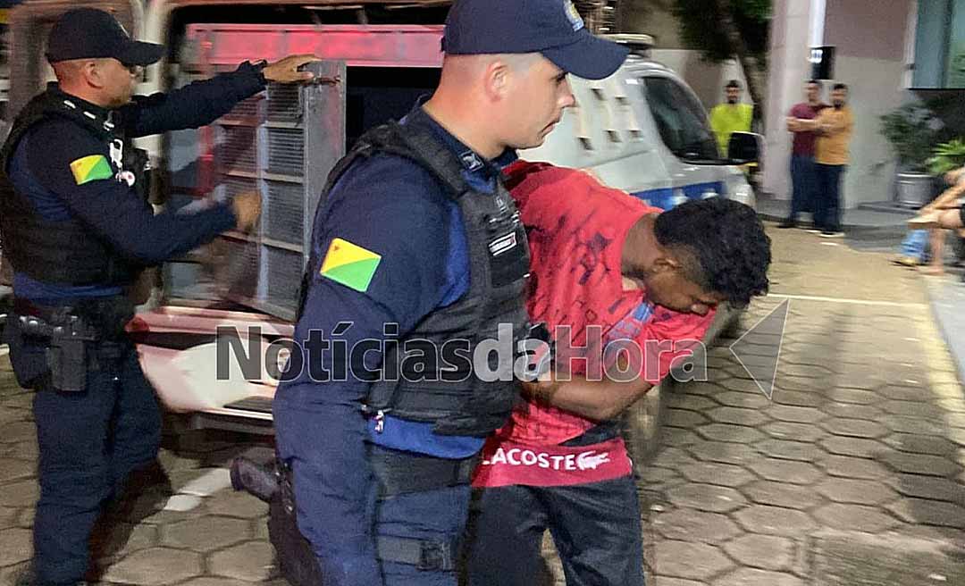 Homem é preso em Bujari após furtar motocicleta de oficina no centro do município