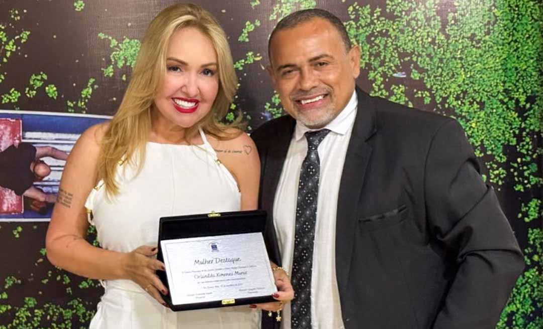 Sula Ximenes recebe Prêmio Mulher Destaque 2024 e reforça protagonismo do Deracre na infraestrutura de Rio Branco