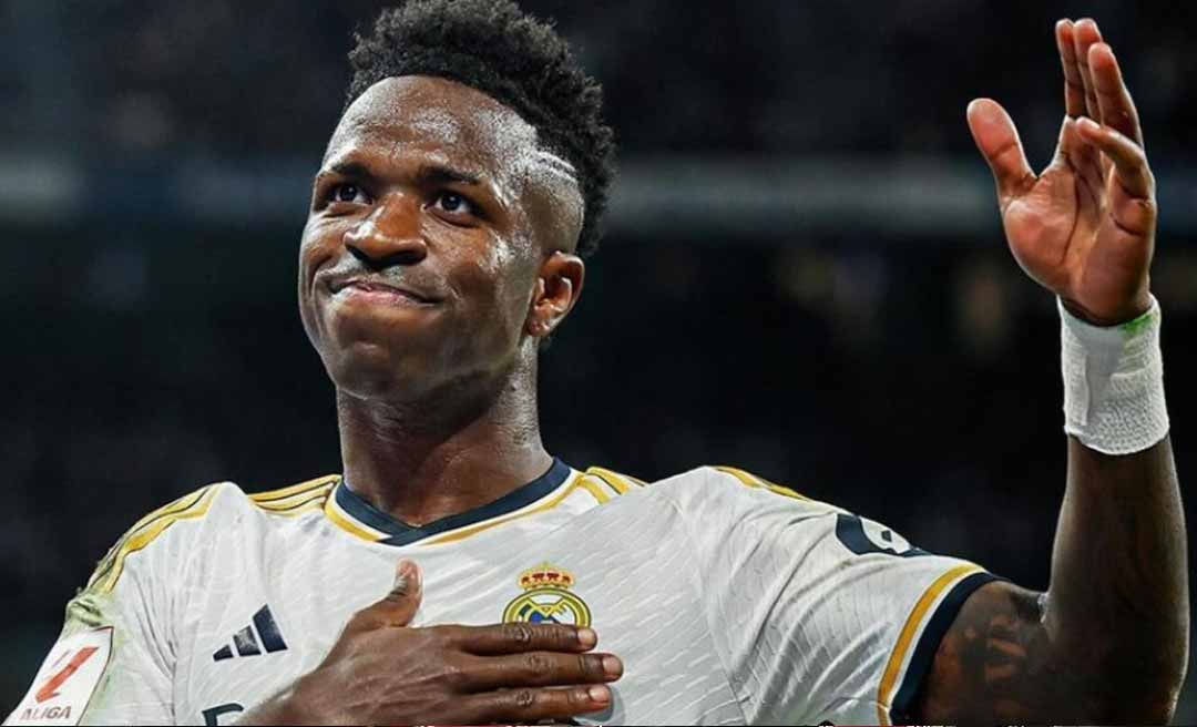 Vini Jr. supera Rodri e é eleito o melhor jogador do mundo em evento realizado pela Fifa