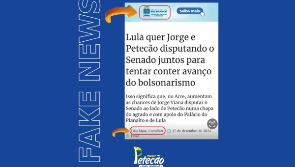 Petecão desqualifica propagação de fake news e reforça independência política