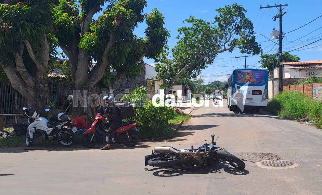 Motociclista sofre acidente grave após desmaio e colisão com ônibus em Rio Branco