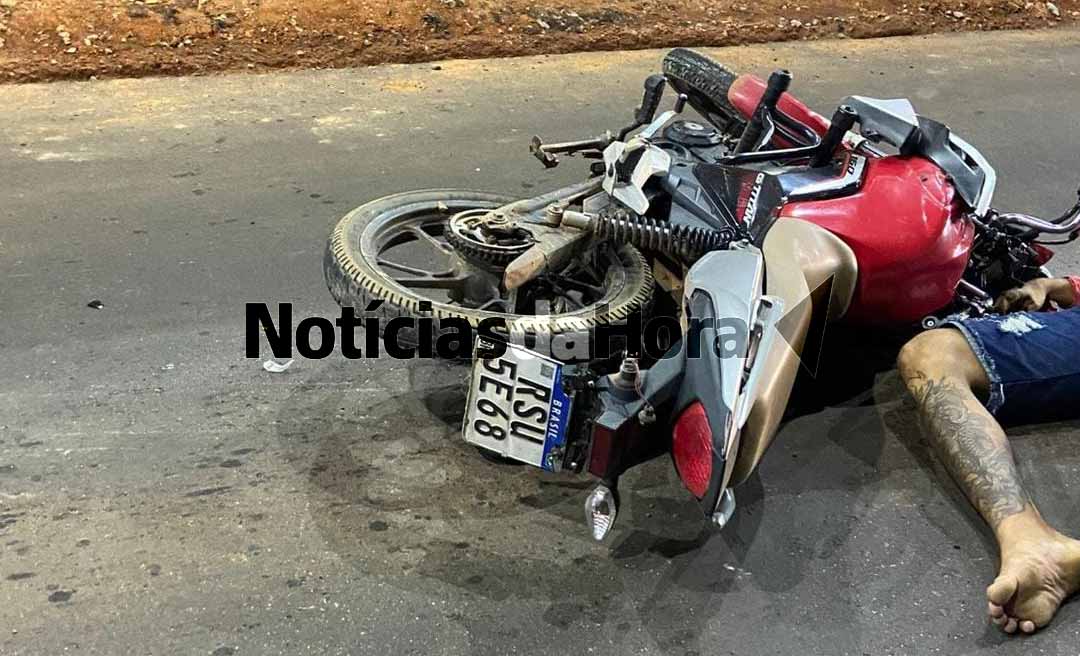 Motociclista morre após furar blitz e colidir contra estrutura do elevado da Dias Martins