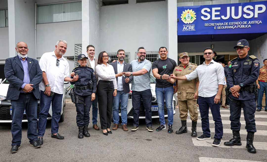 Governo do Acre reforça segurança pública com entrega de veículos, equipamentos e capacitação de agentes