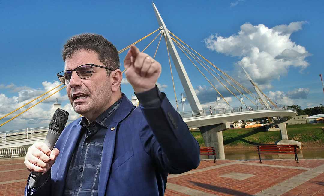 “Era melhor derrubar e fazer uma nova”, diz Gladson ao comentar sobre preço da reforma da passarela Joaquim Macedo