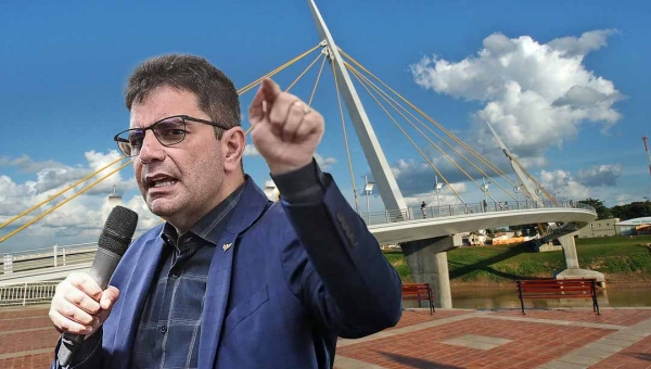 “Era melhor derrubar e fazer uma nova”, diz Gladson ao comentar sobre preço da reforma da passarela Joaquim Macedo