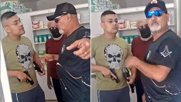 Confusão em farmácia de Rio Branco envolve policiais militares e quase termina em tragédia
