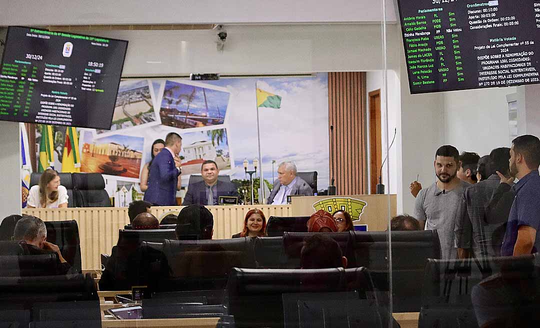 Vereadores de Rio Branco aprovam renomeação de programa habitacional; votação de empréstimo é adiada