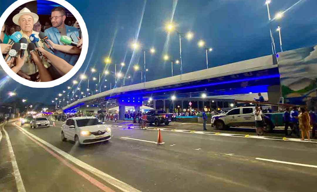 Prefeitura de Rio Branco inaugura primeiro elevado da Capital acreana: “Momento histórico para nossa cidade”, diz Bocalom