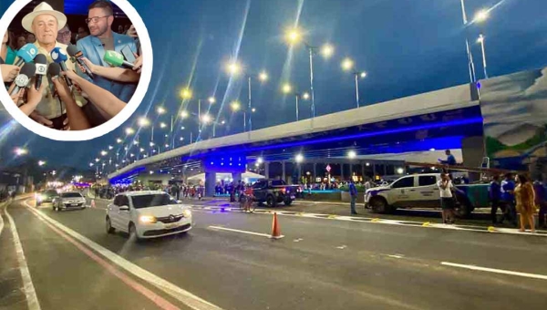 Prefeitura de Rio Branco inaugura primeiro elevado da Capital acreana: “Momento histórico para nossa cidade”, diz Bocalom