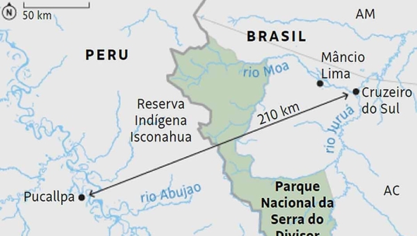 Estudo peruano aponta que estrada Cruzeiro do Sul/Pulcallpa coloca o Acre frente a frente com região produtora de cocaína