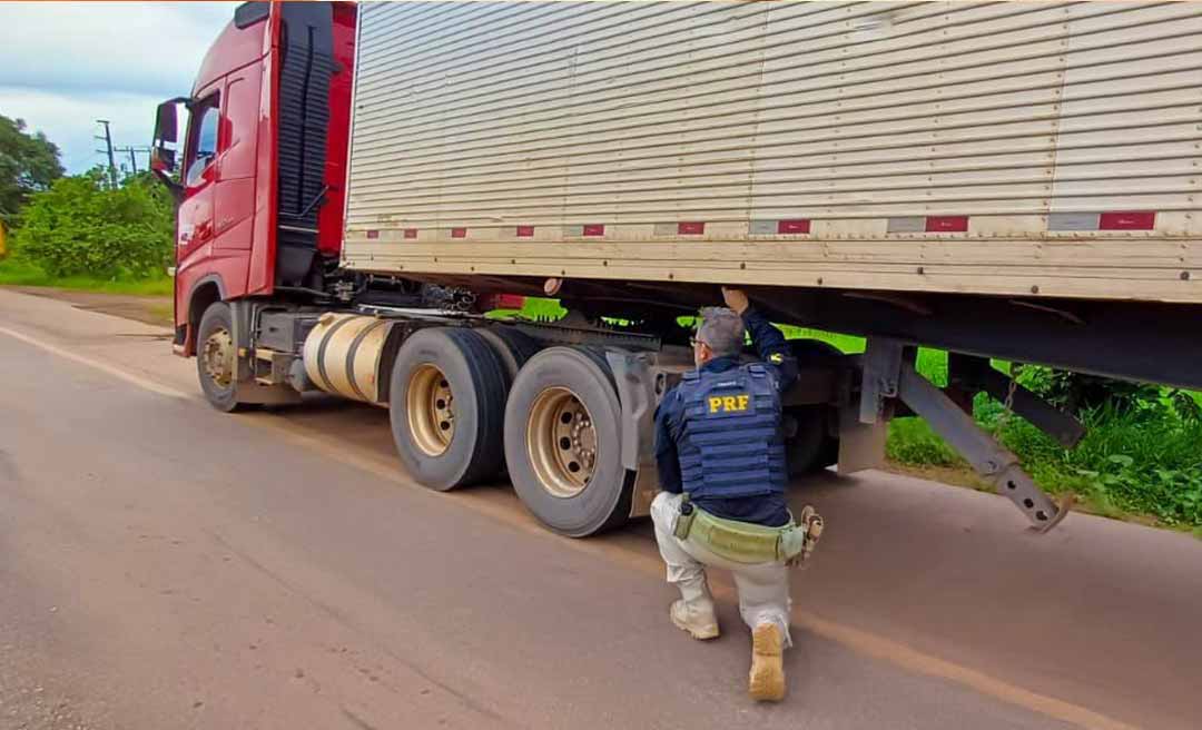 PRF identifica veículo com sinais de adulteração na BR-364, em Rio Branco