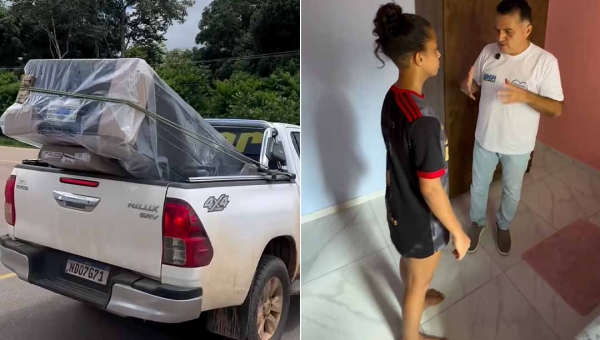 Eber Machado volta à Baixada da Sobral e entrega quarto de adolescente completamente reformado