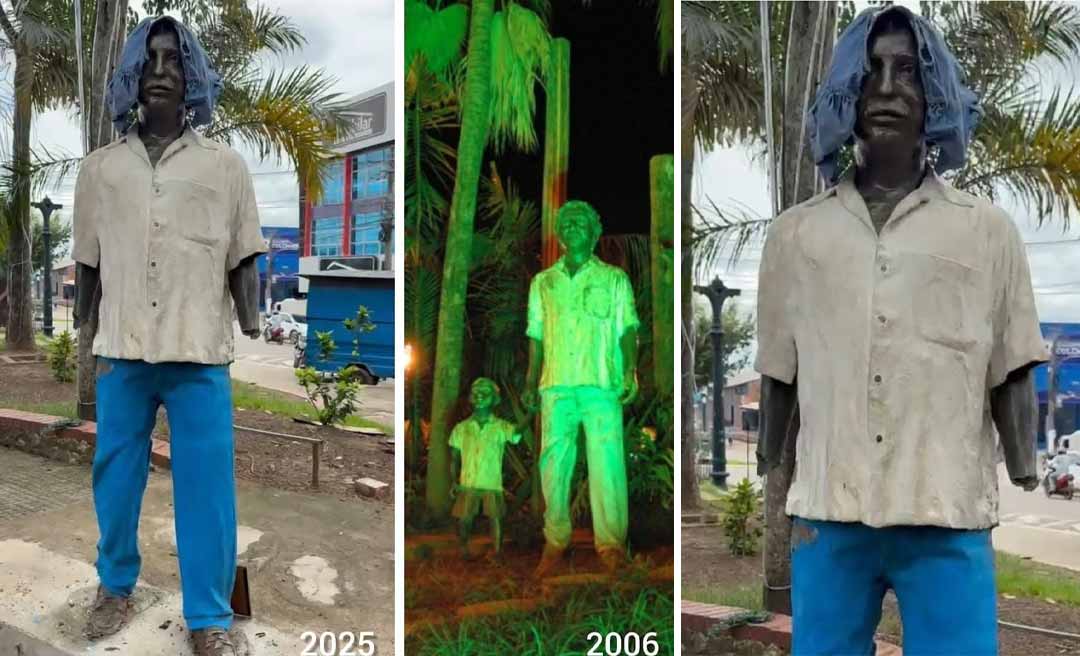 Jorge Viana detona governo e prefeitura após ataque à estátua de Chico Mendes e diz que Acre “está entregue ao vandalismo”