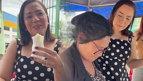 À procura da popularidade, Mailza toma café na barraca da Dona Lídia após agendas em secretarias e solenidades