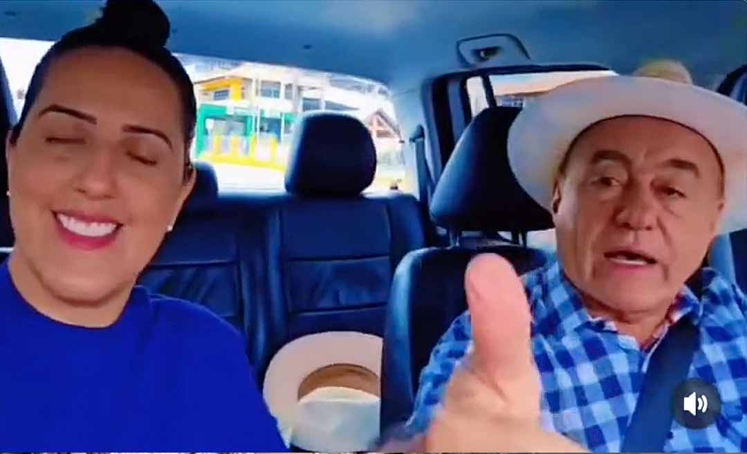 Após 15 dias de férias, Bocalom e sua esposa retornam a Rio Branco: “É muito bom voltar pra casa”