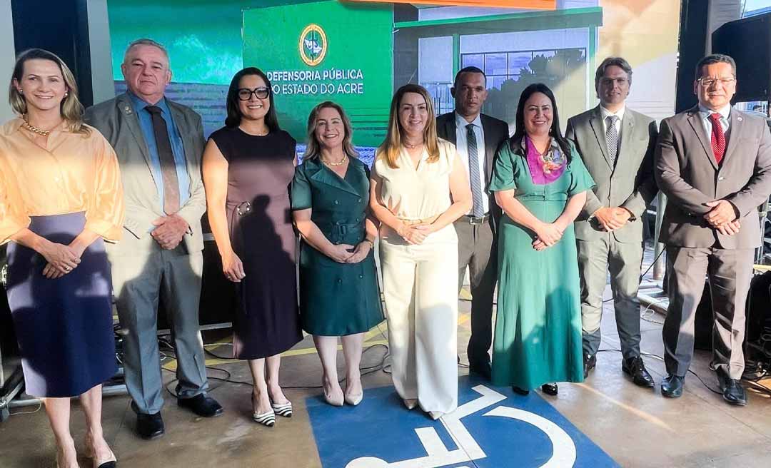 Vice-governadora Mailza Assis participa da inauguração da nova sede da Defensoria Pública em Plácido de Castro e parabeniza convocação de novos defensores