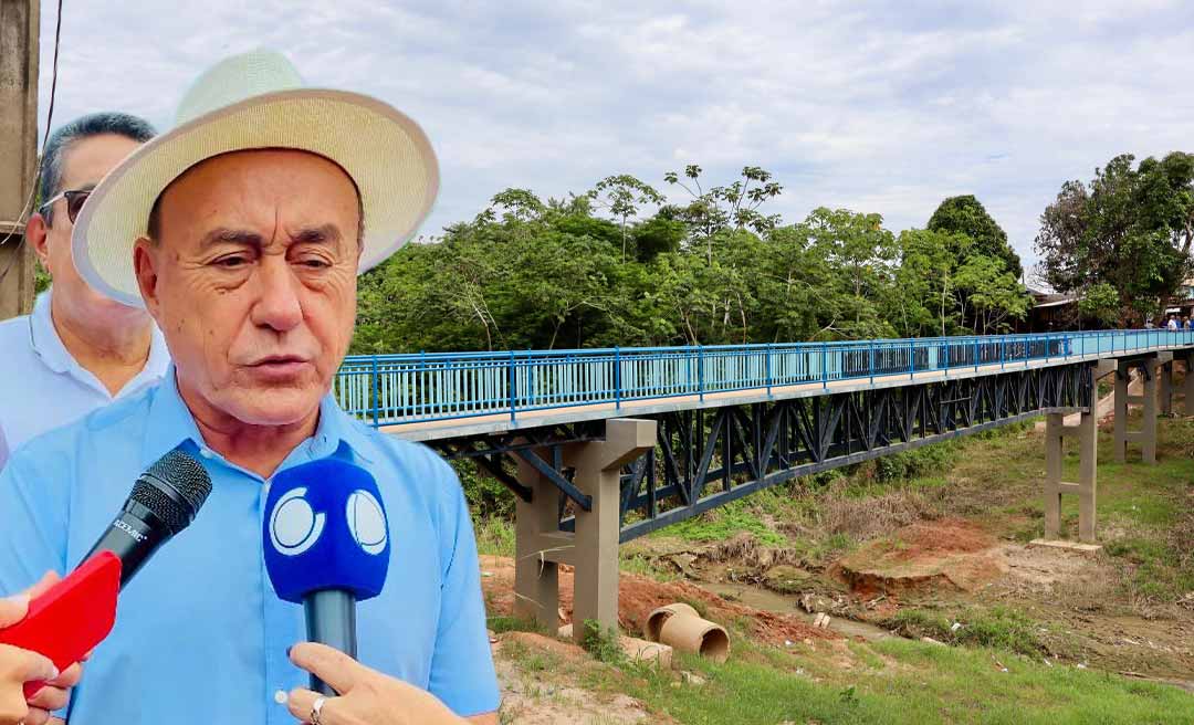 Bocalom visita obra da passarela entre os bairros Aeroporto Velho e Ayrton Senna: “Nosso compromisso com essa região está sendo cumprido”
