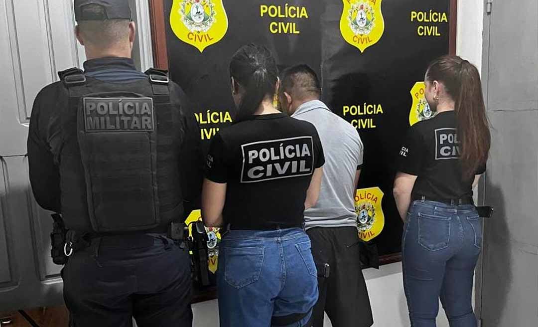 Polícia prende homem acusado de estuprar a própria filha em Marechal Thaumaturgo