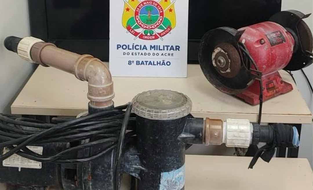 Polícia Militar recupera objetos furtados em chácara no município de Sena Madureira