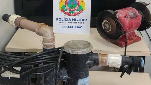 Polícia Militar recupera objetos furtados em chácara no município de Sena Madureira