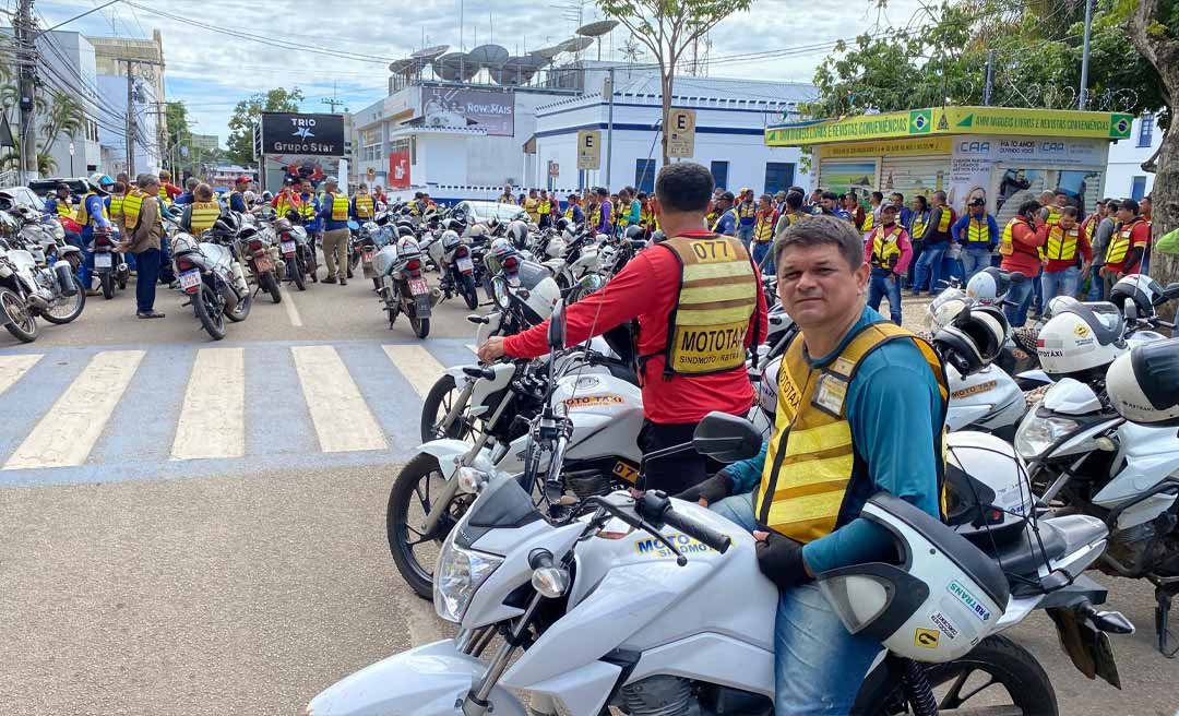 Mototaxistas de Rio Branco realizam ato de agradecimento a gestão municipal: “O prefeito Bocalom tem cumprido a legislação”
