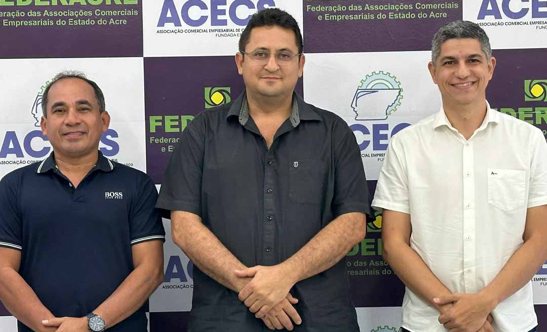 Deputado Fagner Calegário discute segurança, população em situação de rua e fortalecimento do comércio em Cruzeiro do Sul