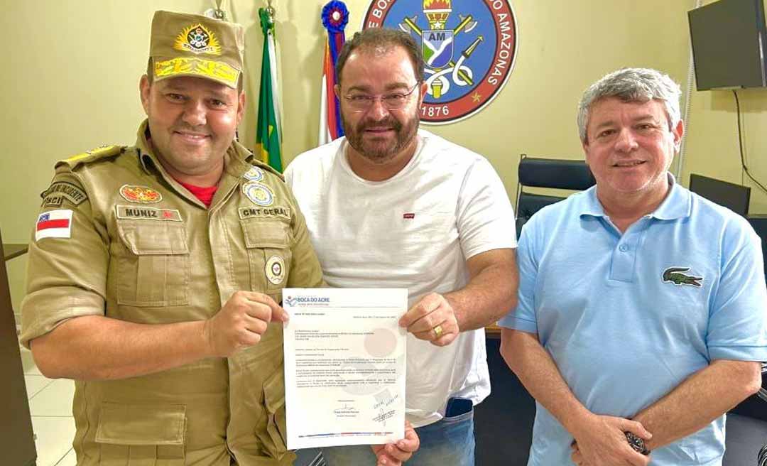 Corpo de Bombeiros e Prefeitura de Boca do Acre assinam termo de cooperação técnica para implantação de base no município
