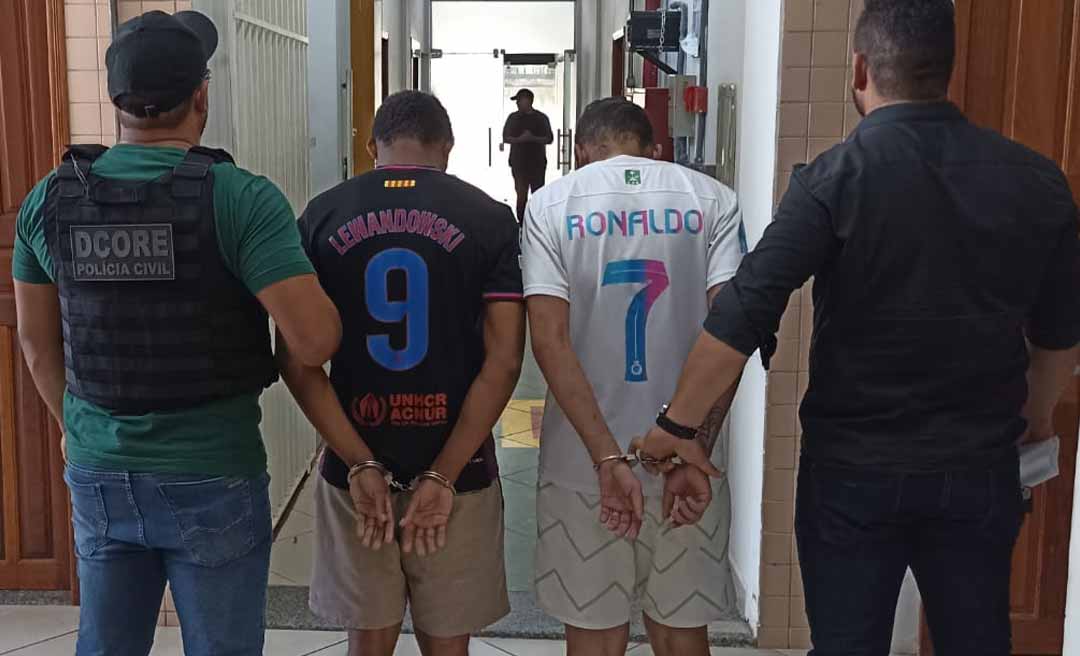 Polícia Civil prende dupla que roubou R$ 30 mil de idosos no bairro Tropical