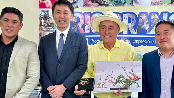 Prefeito Tião Bocalom recebe cônsul-geral do Japão em Rio Branco para estreitar parcerias com o país asiático