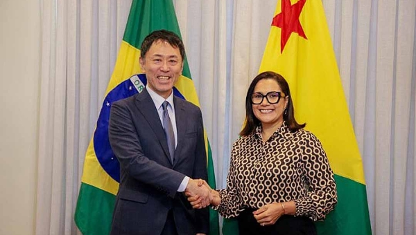 Vice-governadora Mailza Assis recepciona cônsul-geral do Japão e garante parcerias para intercâmbio comercial e ambiental