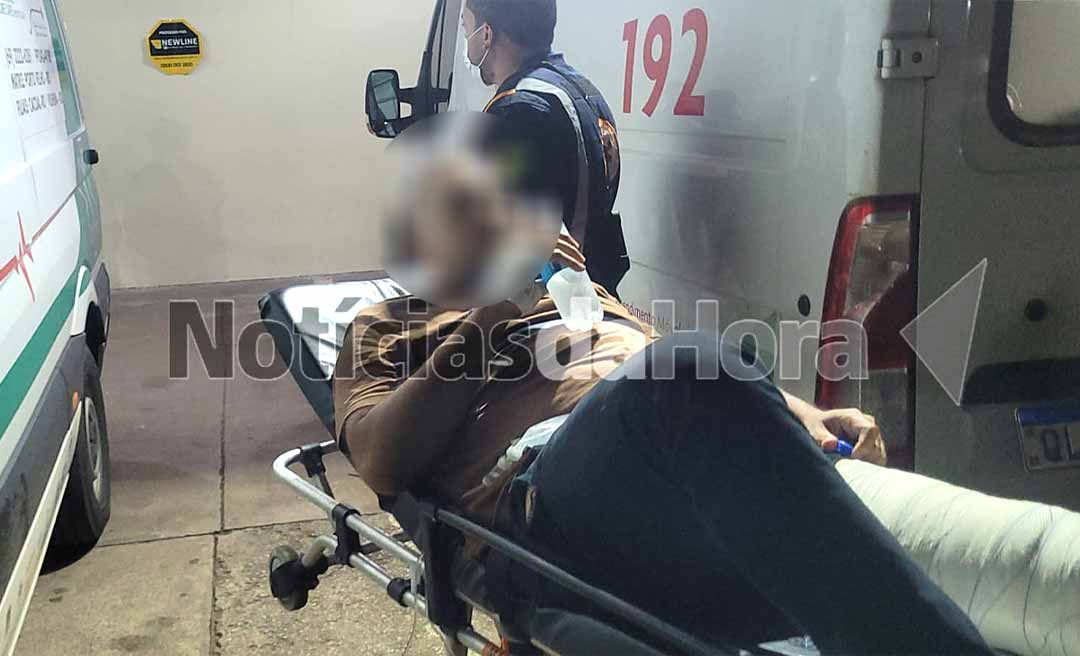 Colisão entre motos deixa dois feridos em Epitaciolândia; acidente ocorreu durante uma conversão