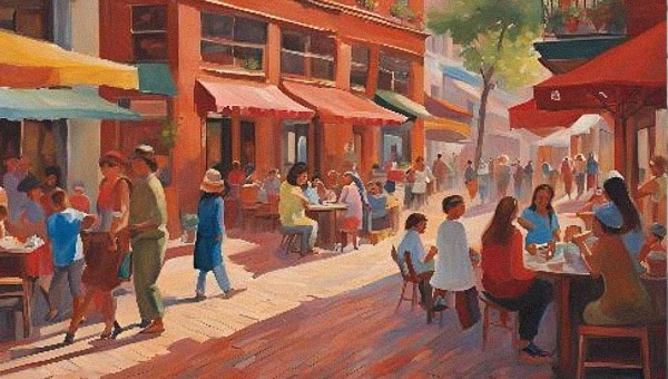 A rua de tijolos em Rio Branco, vista assim 