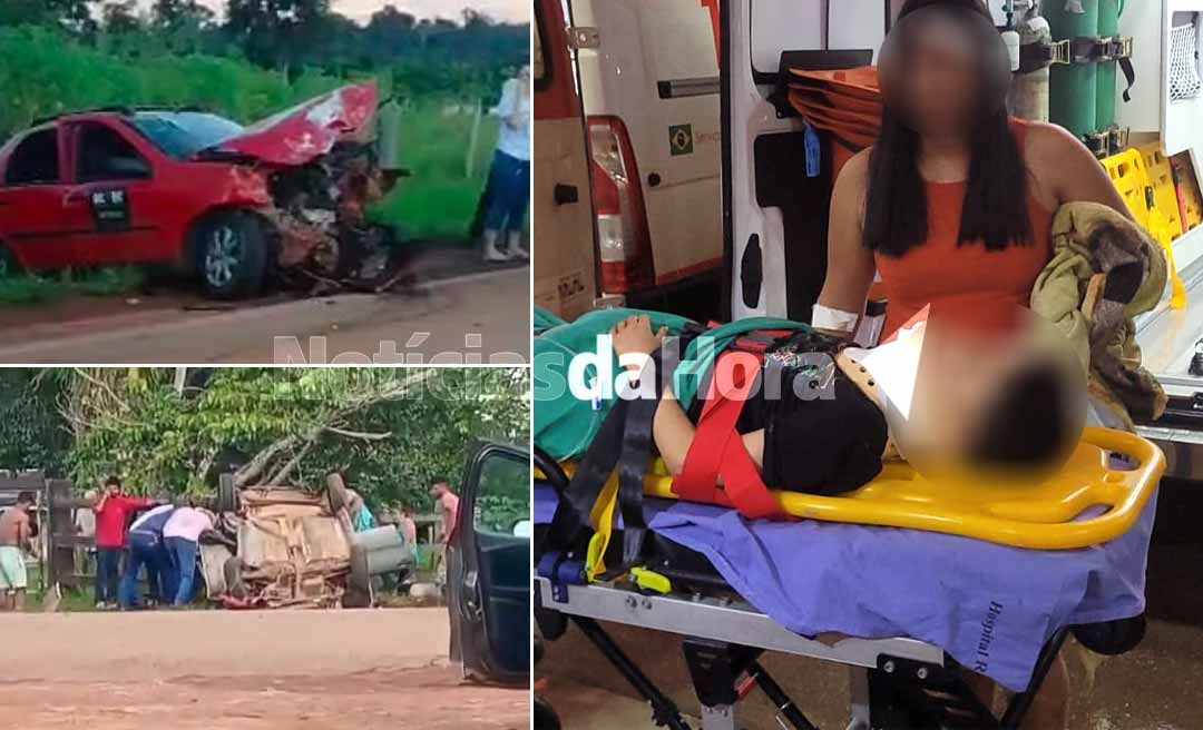Criança de nove anos e mais seis pessoas ficam gravemente feridas após acidente na Estrada do Agricultor