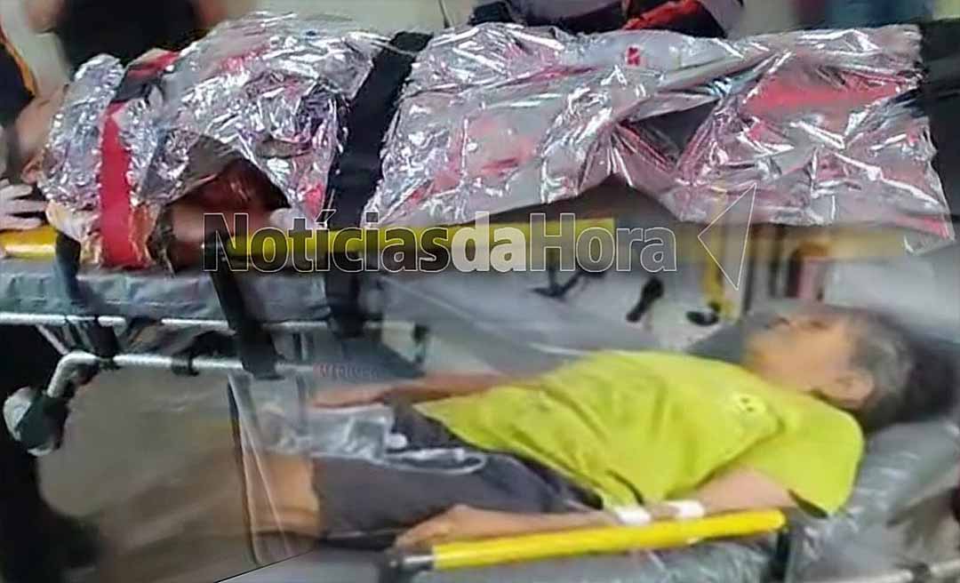 Cheio da cocaína, neto enfurecido ataca avó a pauladas e quase mata a mãe com golpes de terçado