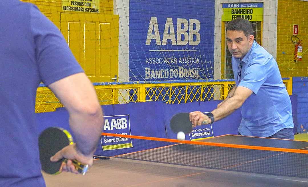 Samir Bestene prestigia abertura do Circuito Acreano de Tênis de Mesa 2025