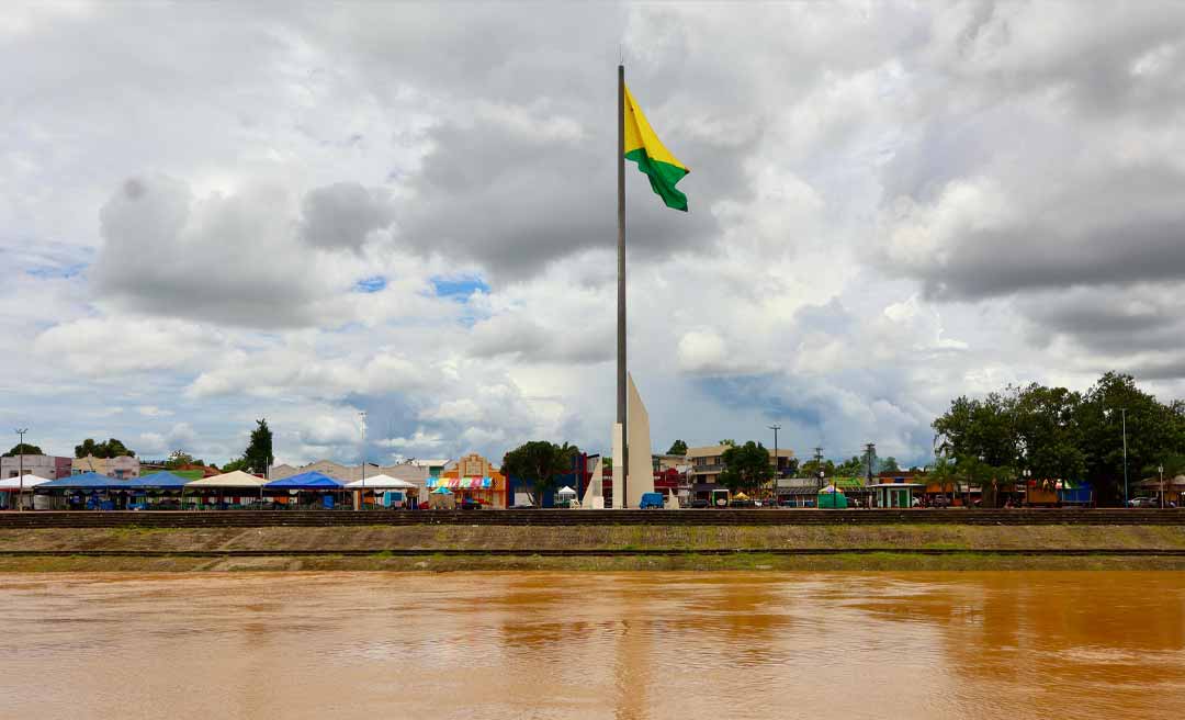 Apesar das intensas chuvas, nível do Rio Acre apresenta leve queda na Capital; manancial diminuiu nove centímetros