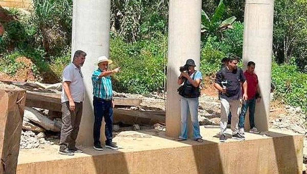 Bocalom visita obras da ponte do Igarapé Redenção: “Os moradores do Jarbas Passarinho terão uma nova realidade”