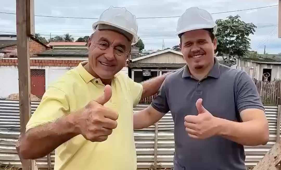 É Carnaval, mas também é dia de trabalho", diz prefeito Bocalom ao vistoriar obra de creche no bairro Defesa Civil