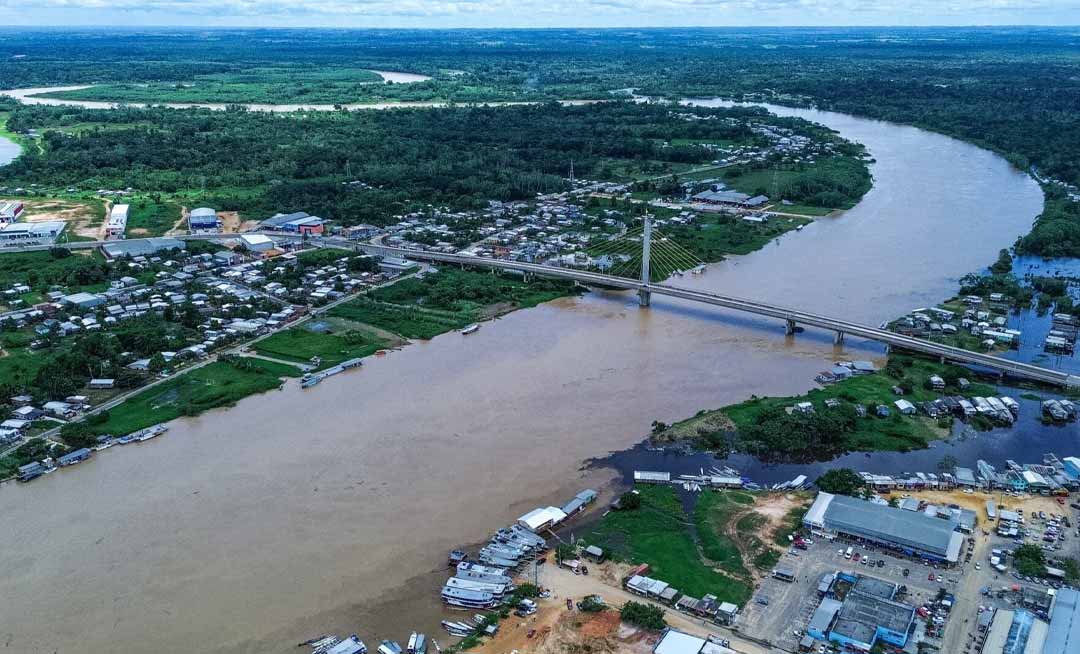 Com o nível do Rio Juruá acima da cota de alerta, Defesa Civil Estadual segue monitorando a situação
