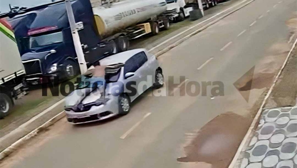 Homem é arrastado no capô de carro durante briga com ex-esposa no interior do Acre