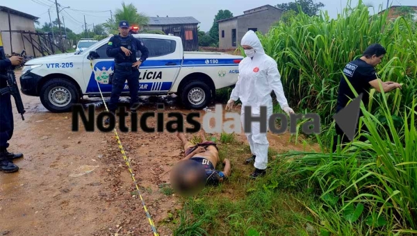 Homem é encontrado morto com marcas de execução no Ramal do Pica-Pau, em Rio Branco