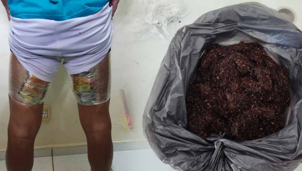 Polícia Penal apreende tabaco extra forte com visitante em presídio de Senador Guiomard