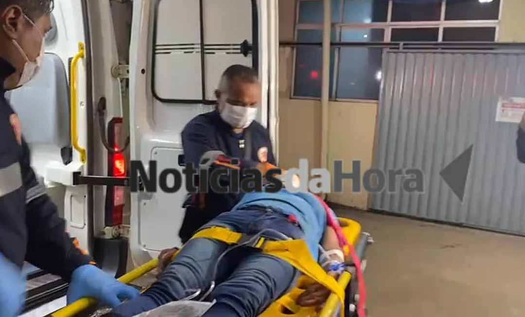 Mulher é atropelada por motoboy em alta velocidade na Avenida Sobral, em Rio Branco